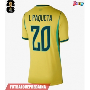 Lacne Ženy Futbalové dres Brazília Lucas Paqueta #20 MS 2026 Krátky Rukáv - Domáci
